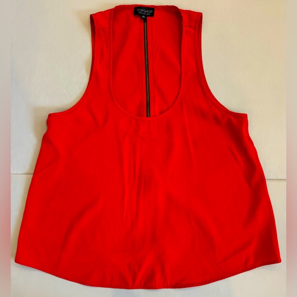 Topshop Tops - Topshop Zippered Tank (Size 6)